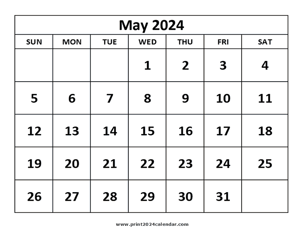 May 2024 Calendar